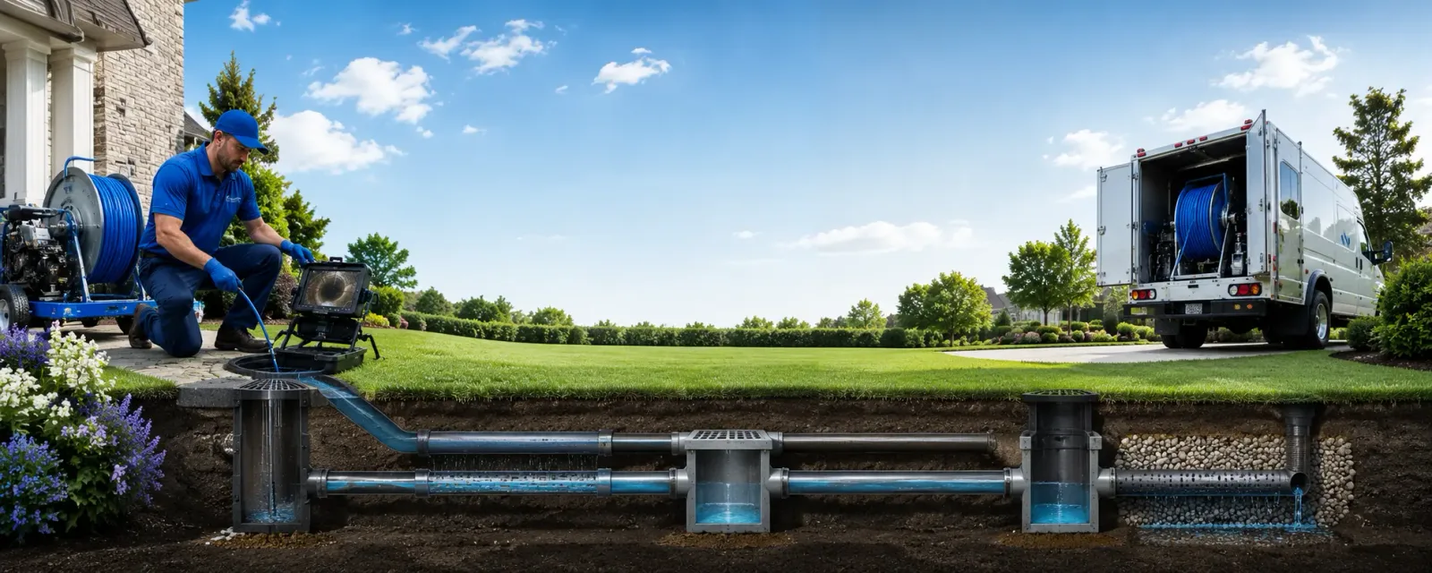 Outdoor drain cleaning information for Adena, OH